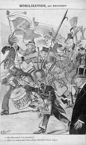 Caricature, extrait du journal "Le Pèlerin".