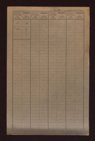 Fichier cadastral, sections A à C, E, F et AB à AC.