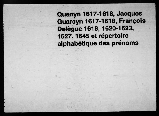 1616-mars 1617, janvier-mars 1620