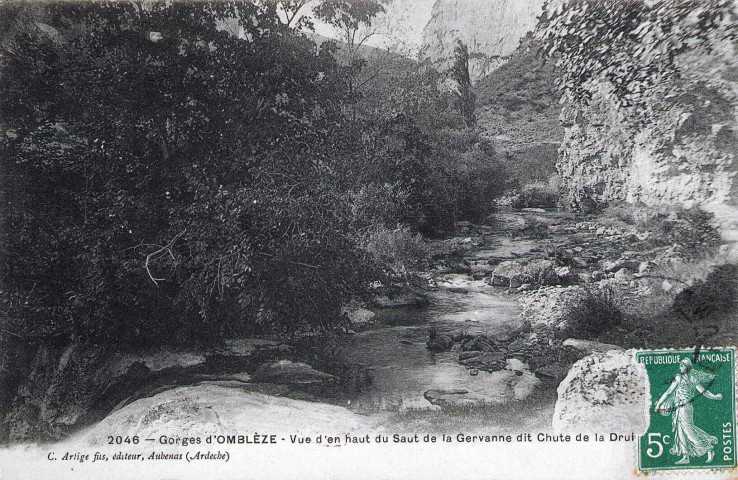 Les gorges d'Omblèze.