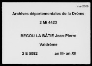 29 vendémiaire an III-6 floréal an XII