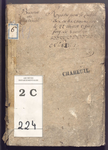 22 mars 1780-8 avril 1781