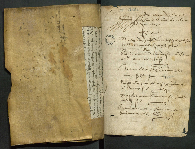 4 janvier 1599-8 décembre 1603