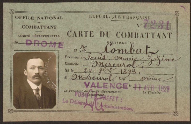 Combat, Louis Marie Zozime