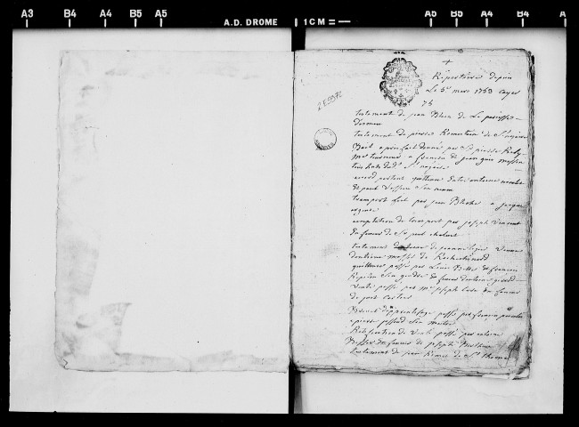 15 janvier 1753-16 juillet 1758