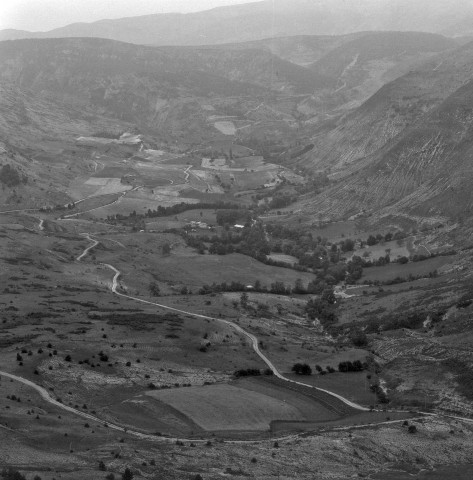 Vue aérienne du village.