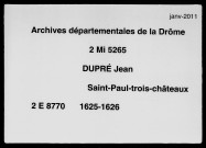 2 janvier 1625-1er janvier 1626