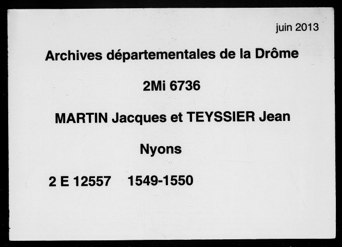 Livres de quittances de la communauté (1549-1550).