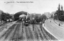 Valence.- Train gare, avant les travaux d'agrandissement et de rénovation de 1908.