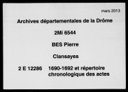 19 octobre 1690-15 février 1692