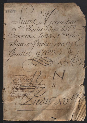 24 septembre 1700-11 juillet 1702