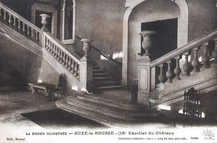 L’escalier d'honneur du château.