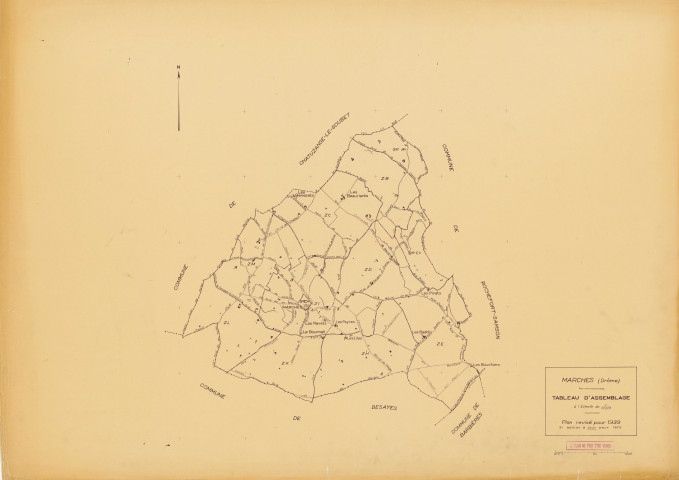 Tableau d'assemblage. s.d.