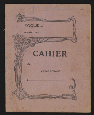 Troisième cahier.