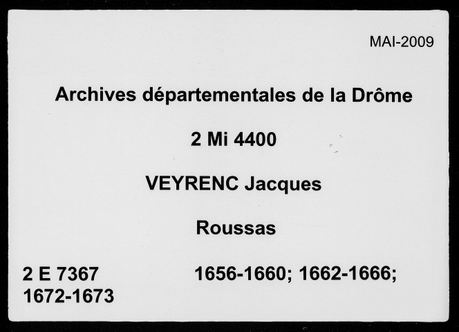 20 février 1656-4 novembre 1657