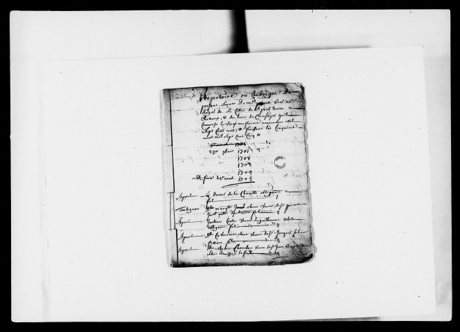 29 novembre 1701-3 août 1705