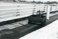 Réalisation de la chape d'étanchéité par l'Entreprise LEFEBVRE.