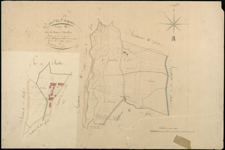 Section G2, Britière (la) et Ruillers. Ruillers (les) (lieu-dit et hameau) (agrandissement).