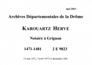 7 avril 1477-15 décembre 1481