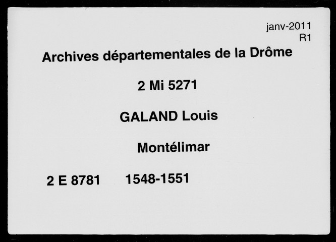 11 juin 1548-24 mars 1551