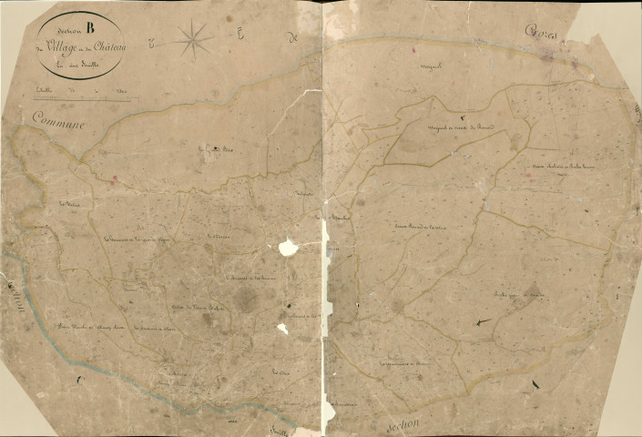 Section B, Village (le) et Château (le).