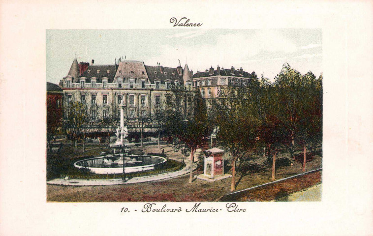 Boulevard Maurice Clerc et la fontaine (1887).