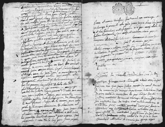 Mariages (1793-an IX).