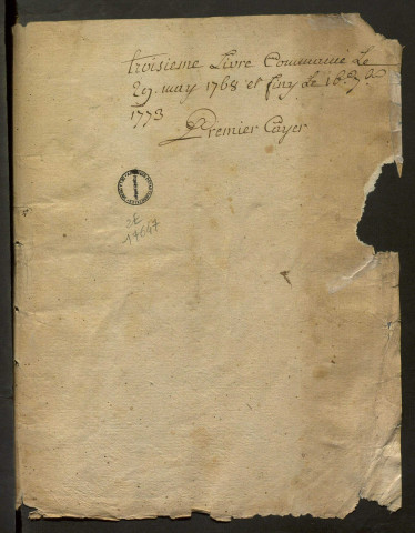 29 mai 1768-16 septembre 1773