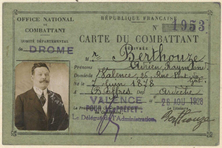 Berthouze, Adrien Raymond