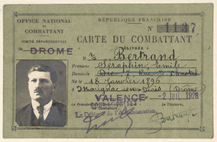 Bertrand, Séraphin Émile