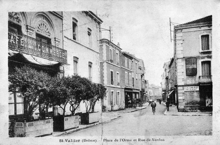 Saint-Vallier-sur-Rhône. - L'actuelle rue Jean Jaurès et la rue de Verdun.