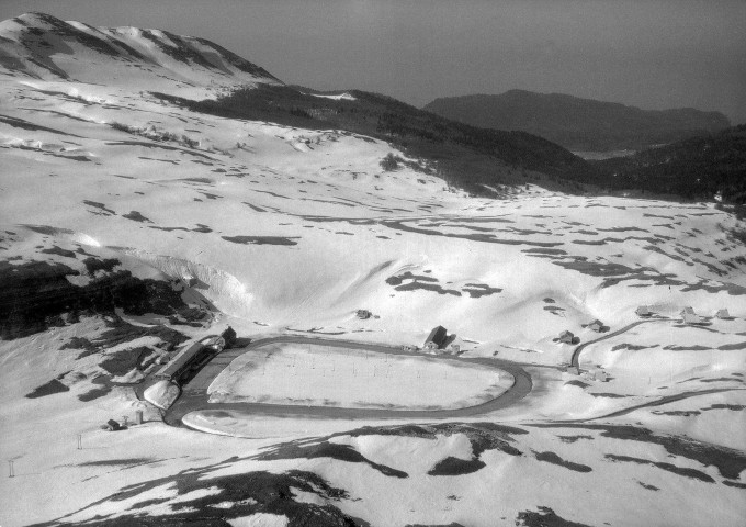 Bouvante.- Vue aérienne de la station de ski Font-d'Urle.