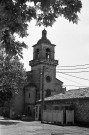 Les Granges-Gontardes. - Le clocher de l'église Saint-Joseph.