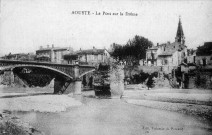 Vue du village et de la Drôme.