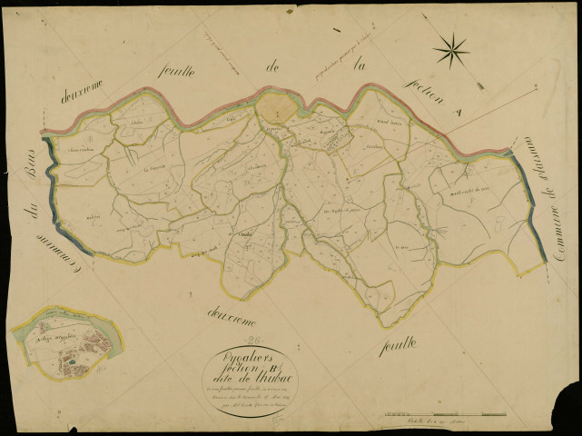 Section B1, Hubac (l'). Village (agrandissement).