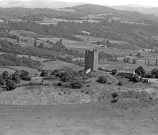 Vue aérienne de la tour.