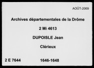 28 mars 1646-16 janvier 1648