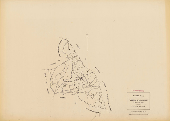 Tableau d'assemblage. 1977.