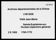 17 janvier 1763-17 juillet 1772