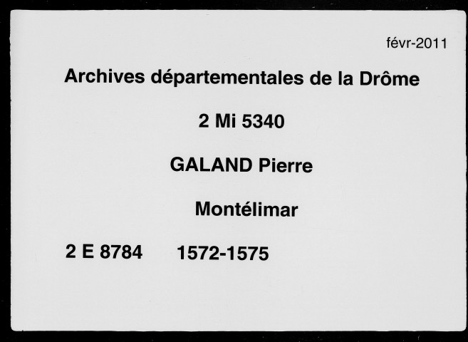 29 mai 1572-1er septembre 1575