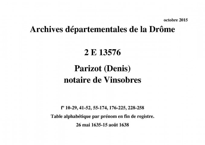 26 mai 1635-15 août 1638