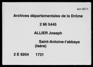 3 janvier-19 novembre 1731