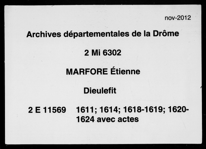 19 janvier-30 décembre 1611