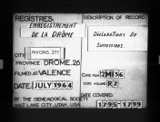  1er messidor an III - 30 germinal an VII