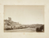 Crest.- Vue de la ville et de la Drôme.