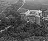 Vue aérienne du château.