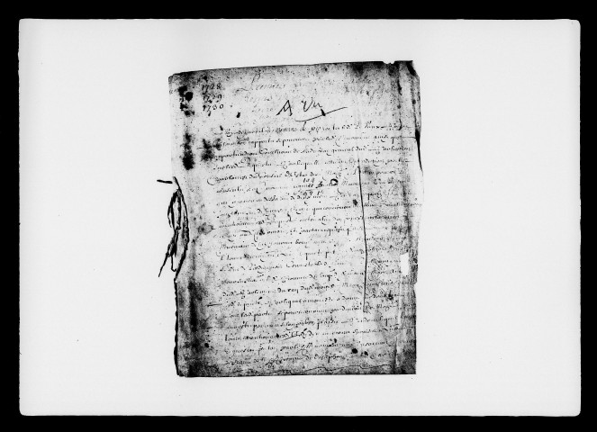 Répertoire alphabétique des noms des parties (2 mai 1728-28 décembre 1730).