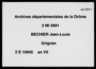 14 pluviôse-5 messidor an VII