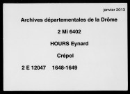 3 février 1648-1er décembre 1649