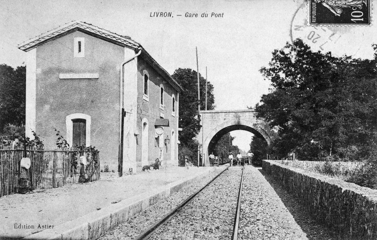 Livron-sur-Drôme. - La gare du pont.